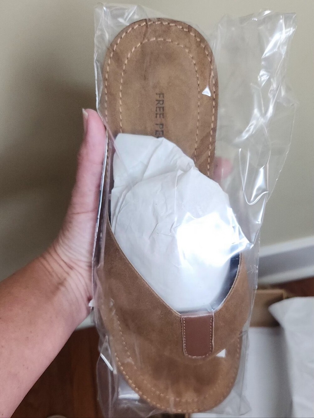 Free People Niko Thong Sandal in Brown • New • Size 8 - Picture 9 of 15